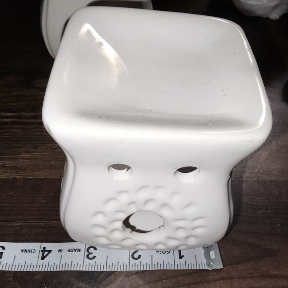 Set of 3 white tea light wax melt Essential oil Aromatherapy burner - Picture 6 of 6